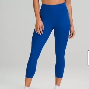 EUC Lululemon Base pace high rise crop 23”